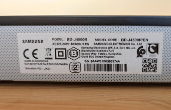 Blu-ray, DVD přehrávač SAMSUNG BD-J4500R - Zánovní - 7