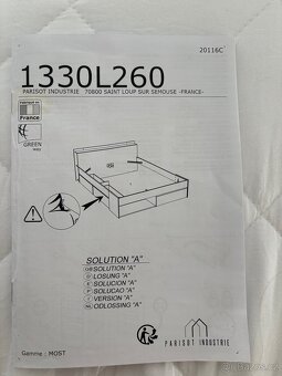 Postel (rám + rošt) - 7