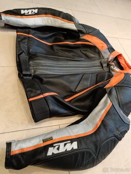 KTM Racing-Pánská kožená moto kombinéza, dvoudílná - 7