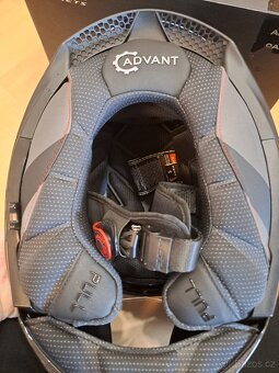 NOVÁ Překlápěcí helma LS2 Advant X Solid Carbon FF901 - 7