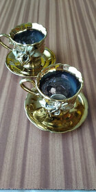 sada na víno, skleněné hrnky malované, porcelán čínský, mísa - 7