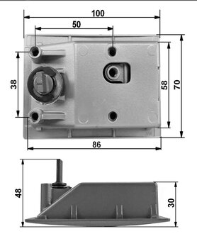 Zámek na konský vlek Venkovní - 7