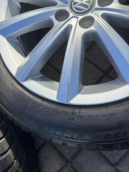 ORIGINÁL Alu Volkswagen Merano R16, 5x100 - TOP STAV - 7
