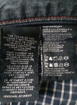 Džíny TOMMY HILFIGER 38/34,CALVIN KLEIN,kožený opasek - 7