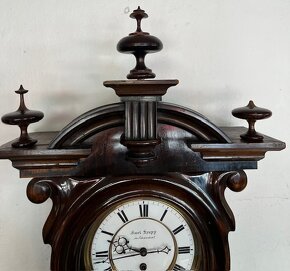Velké hodiny houslovky okolo roku 1860 - prodloužený model. - 7