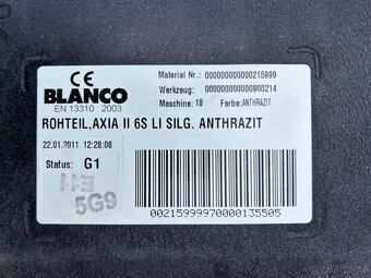 Granitový dřez zn. Blanco, Rohteil, Axia II 6S - 7