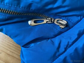 Modrá zimní bunda se zlatými prvky - vel M/L - 7