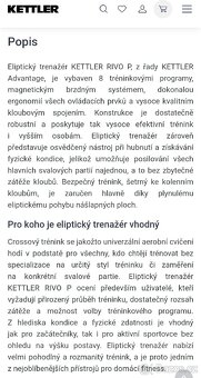 Eliptický trenažér KETTLER RIVO P

 - 7