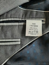 Šedý pánský oblek The KING vel. 54M - 7