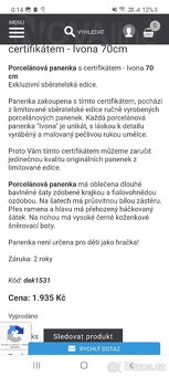 Porcelánová sběratelská panenka - 7