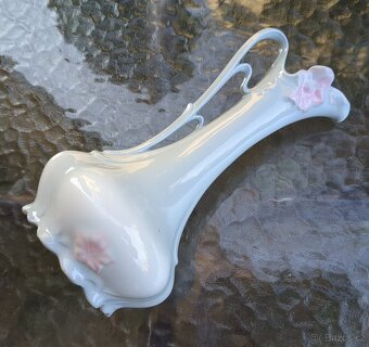 Secesní bleděmodrá karafa - ROYAL DUX - 7