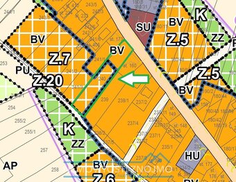 Prodej stavebního pozemku 1000m2, všechny IS, k.ú. Pavlice u - 7