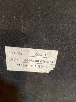 Masivní dřevěný obraz s kovovým listem - 7