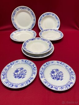 talíře cibulák vzor malované talíře cibulák porcelán - 7