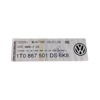 Stropnice šedá 1T0867501DS VW Touran 1T facelift r.v. 2008 - 7