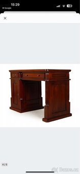 Stylový počítačový stůl 120 cm + židle - 7