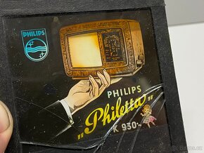 diapozitivy skleněné staré rádio televize staré elektro - 7