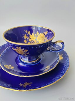 Porcelánový čajový sady Echt Kobalt Vohenstrauss Seltmann - 7
