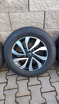 Alu kola originál 5x100 r15 vw Polo letní pneu - 7