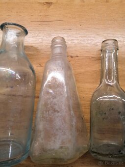 Starožitné lahve, lahvičky, flašky - 7