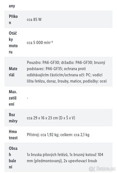 Elektrická bruska na broušení řetězů Parkside - 7