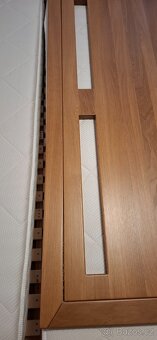 Celomasivni dubová manželská postel - 7