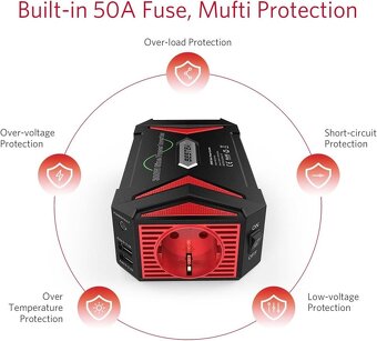 Měnič napětí střídač Bestek 300W - 7