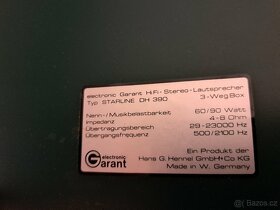 Třípásmové Hi-Fi reproboxy Garant Starline DH 390 - 7