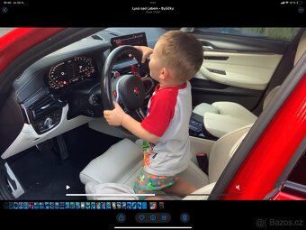 BMW M5 f90,M8 X5M X6M karbonová pádla červená - 7