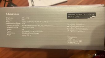 Sencor SDF 873 B digitální fotorámeček - 7