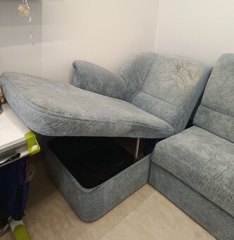 prodám modrý gauč - 7