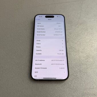 iPhone 15 Pro 128GB, pěkný stav, 12 měsíců záruka - 7