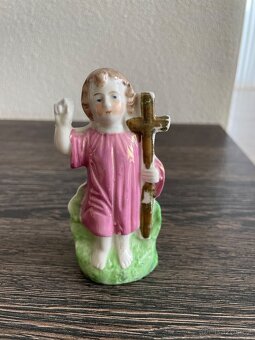 Sběratelské porcelánové figurky, zimní chlapeček + Ježíšek - 7