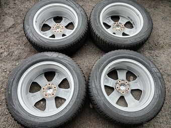 Prodám sadu Orig ALU kol Jeep 225/60R17 zimní - 7