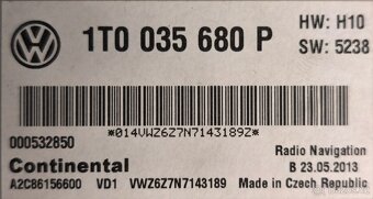 VW RNS510 1T0035680P LED aktualizované - 7