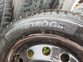 ZIMNÍ KOLA 5,5JX15 ET 45, ROZTEČ 4X100X54,PNEU 185/60 -99% - 7