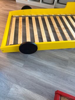 Dětská postel Benlemi, auto žluté, 80x180 cm - jako nová - 7