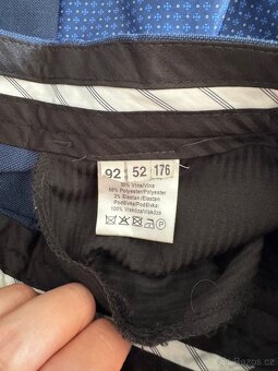 Pánský modrý oblek - 7