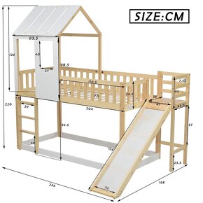 Nová dětská postel patrová postel 90x200 - 7