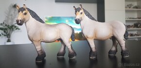 Schleich koně clydesdale, percheron, ardénský kůň, norický k - 7