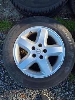 Original ALU 16" Opel Omega 5x110 Celoroční pneu - 7