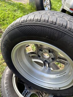 4x Alu kola 5x100 r15, ET 48, 6JJx15 + pneu 195/65 R-15 - 7