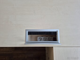 Psací stůl pro dva – velká pracovní plocha, skvělý stav - 7