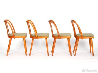 A. Šuman, přečalouněné dubové židle TON 4 kusy. - 7