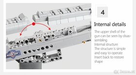 Stavebnice Pistole, kompatibilní s LEGO - 7