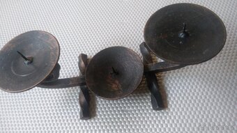 Svícen kovový, ruční práce - 7