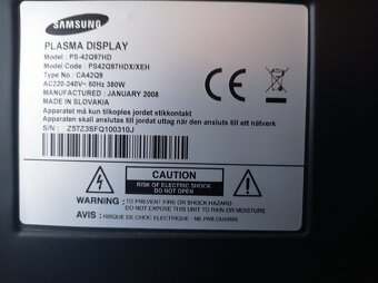 Plazma TV Samsung PS42Q97HD - 7