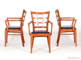 Zachovalé židle, křesílka s područkami, výroba TON, 4x. - 7