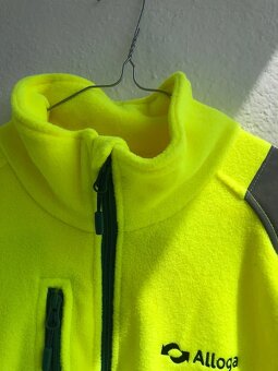 Pánská HI-VIS fleecová mikina s reflexními pruhy přes ramena - 7
