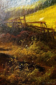 Romantická krajina, sig.Trelony, 1045 × 750 mm - 7